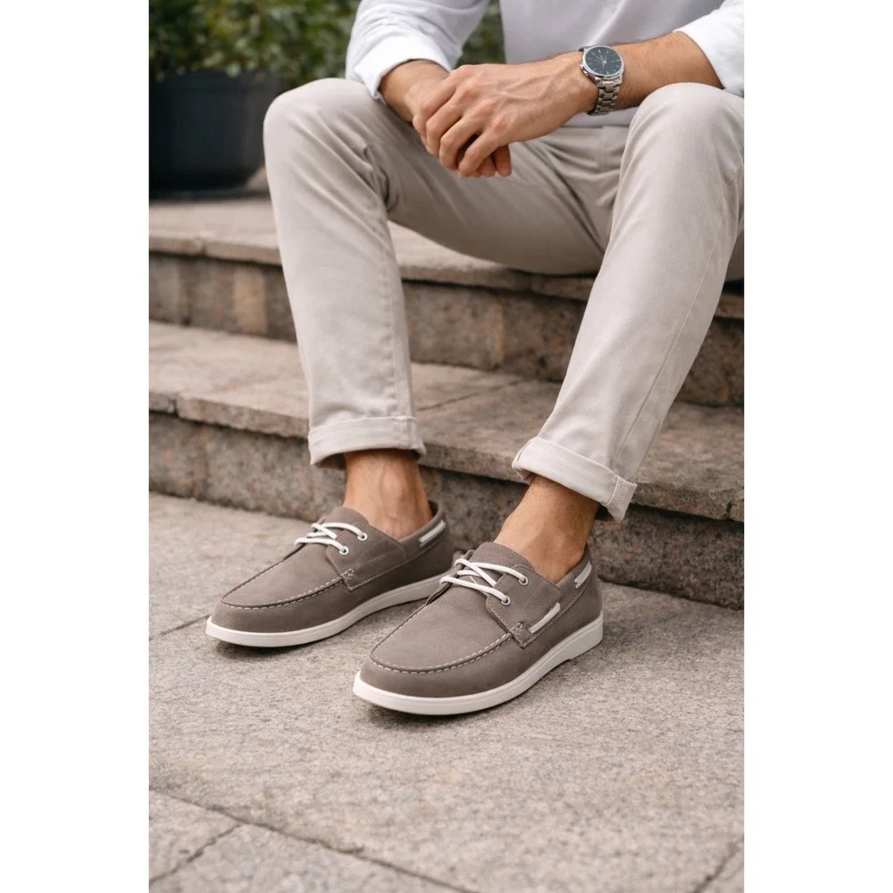 Club Room Elliot Men's Tan Boat Shoes Slip On Comfort Size‎ 11M